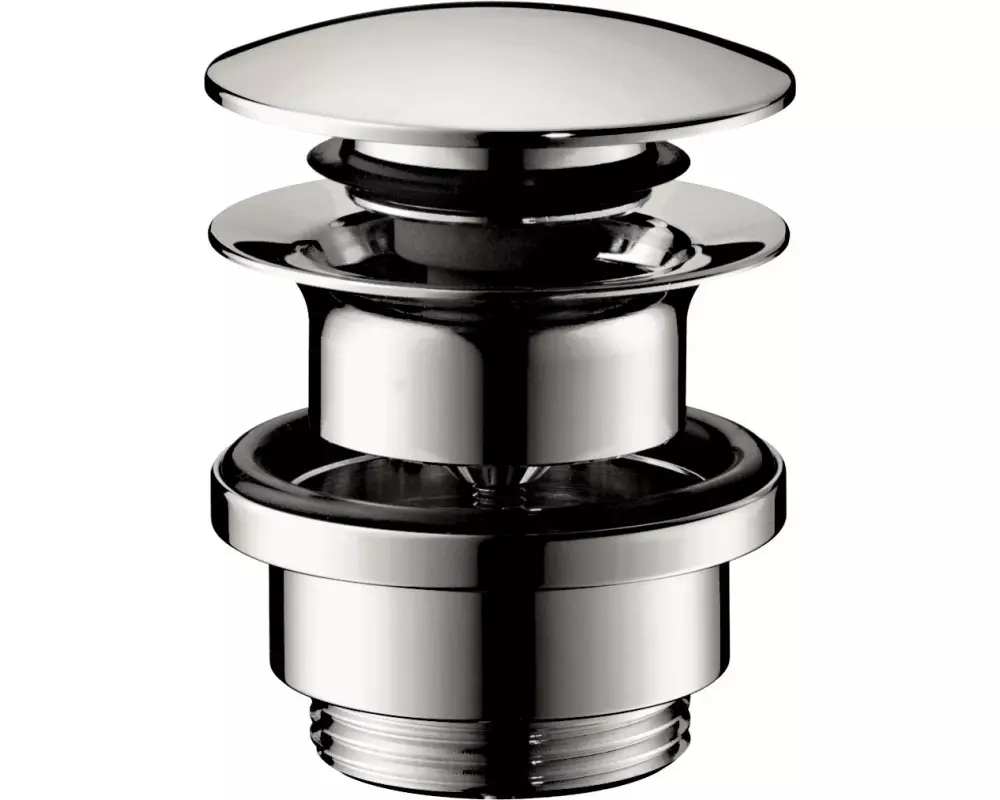 hansgrohe Ablaufgarnitur Push-Open, Messing, Chrom