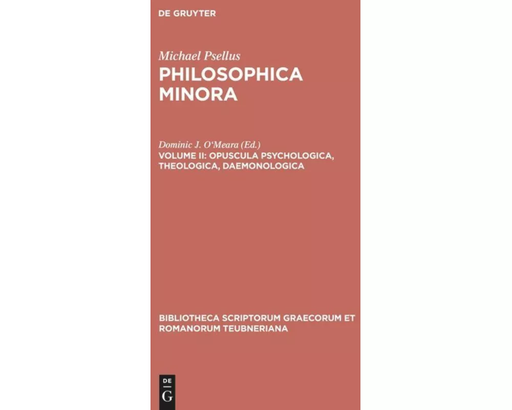 Opuscula psychologica, theologica, daemonologica