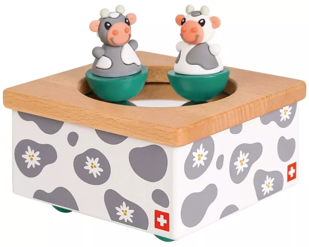 Spielba Holzspielwaren Musikdose Kuh