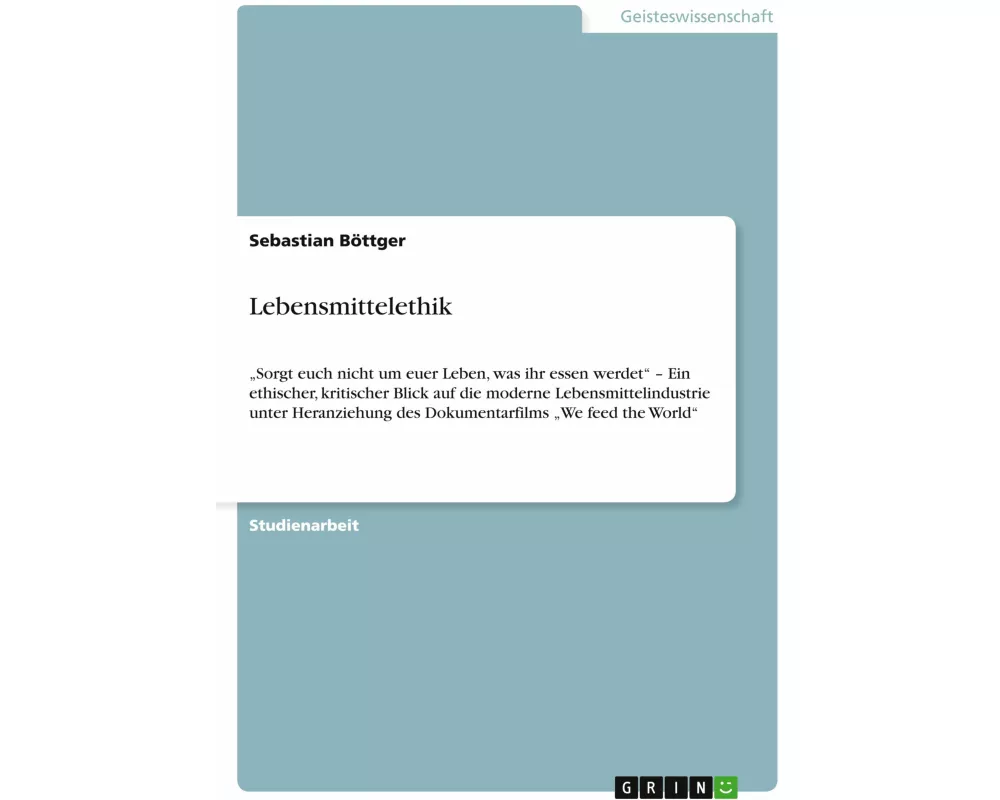 Lebensmittelethik