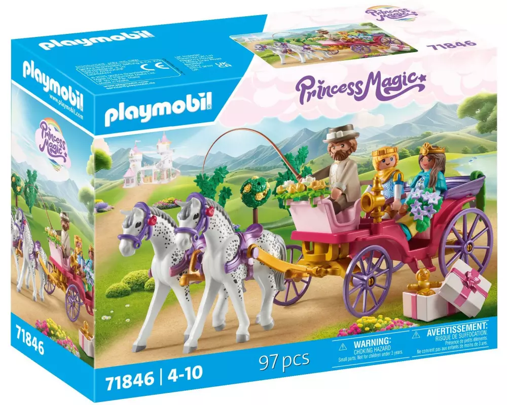 Playmobil Princess Magic Kutschfahrt mit Prinzessin und Prinz 71846