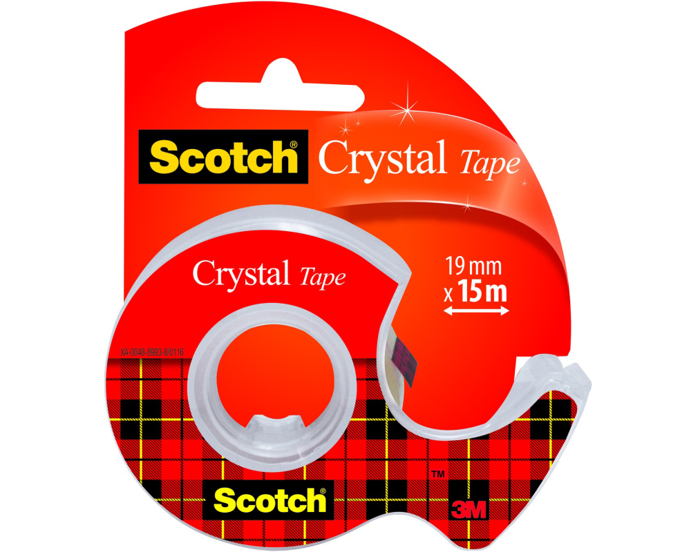 SCOTCH Crystal Tape 600 19mmx15m 6-1915D mit Abroller