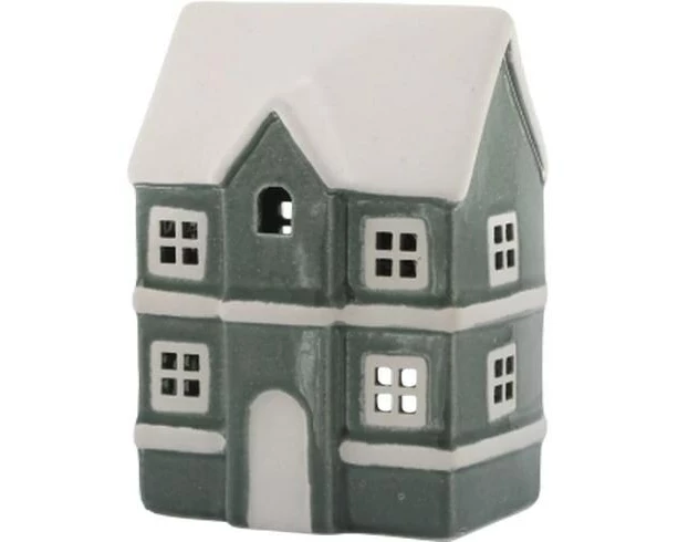Chic Antique Windlicht Alvar, Steinzeug, 14.5 x 10 x 8 cm