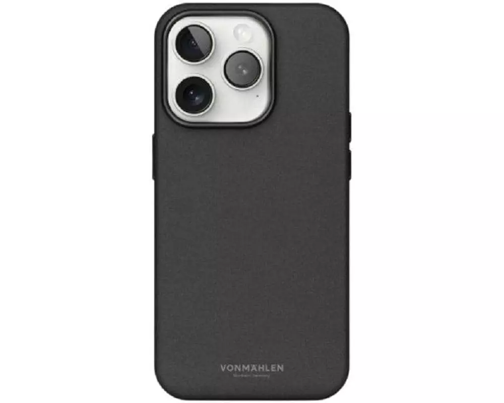 Vonmählen Back Cover Like Leather iPhone 16 Pro Schwarz