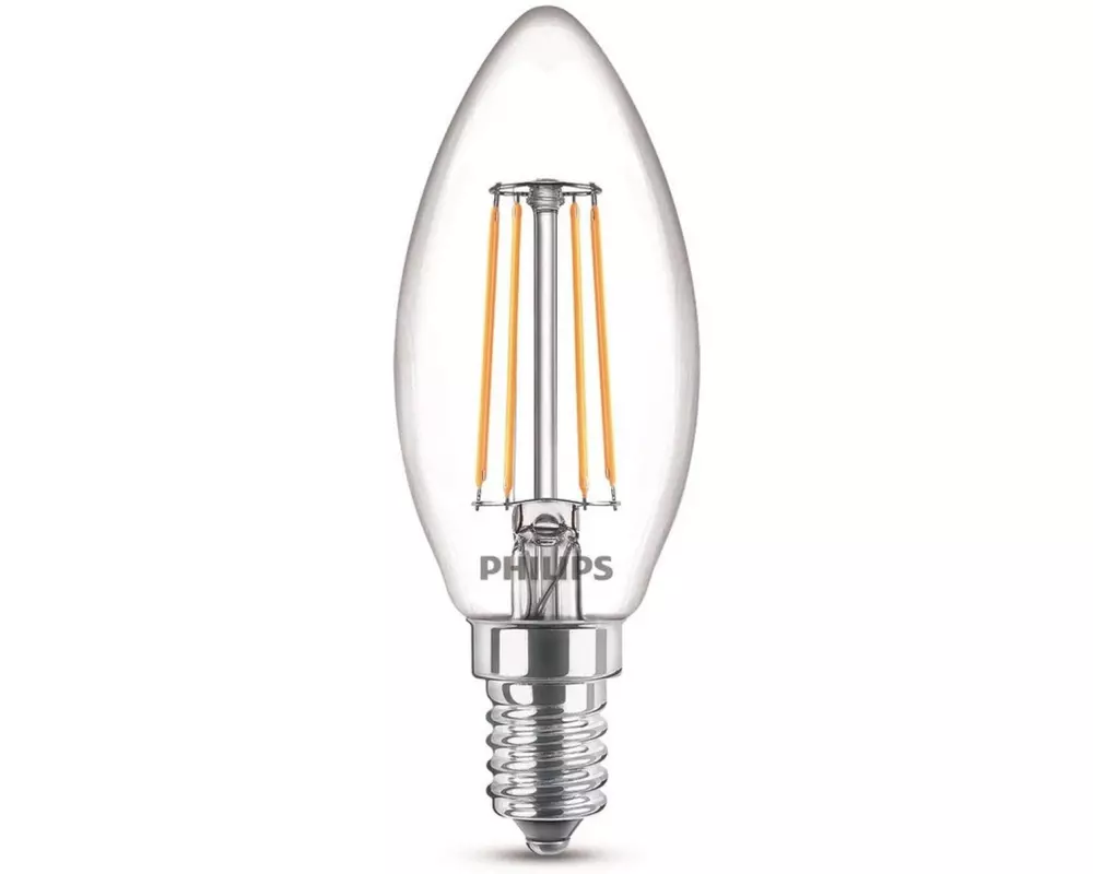 Philips Lampe LEDcla 40W E14 B35 WW CL ND 3PFDisc Warmweiss (WW)