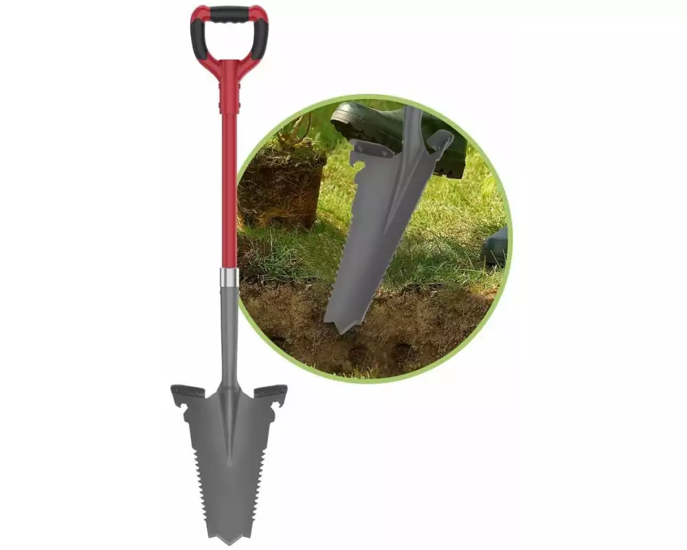 EASYmaxx EASYmaxx Spaten- & Wurzelsäge - 114 cm, Grau/Rot