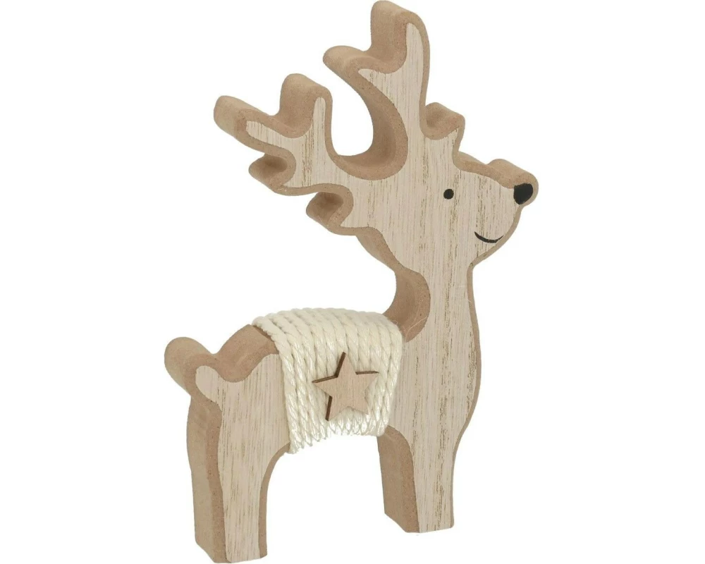 G. Wurm Weihnachtsfigur Rentier 10 x 15 x 2 cm