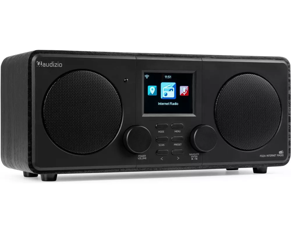 Audizio DAB+ Radio Foza Schwarz