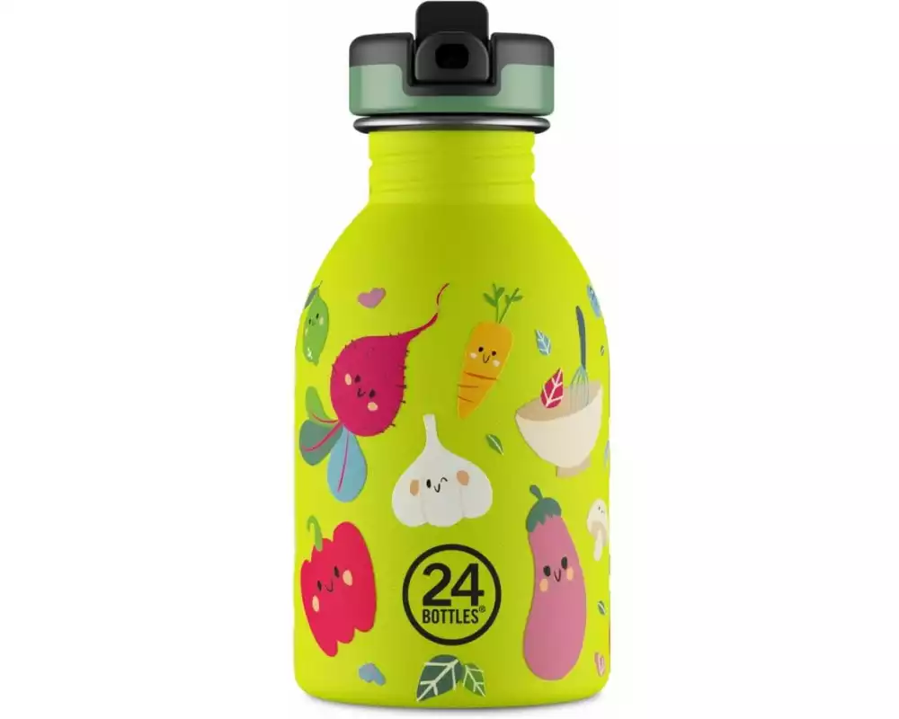 24Bottles Trinkflasche Veggie Friends, 250 ml, Limettengrün