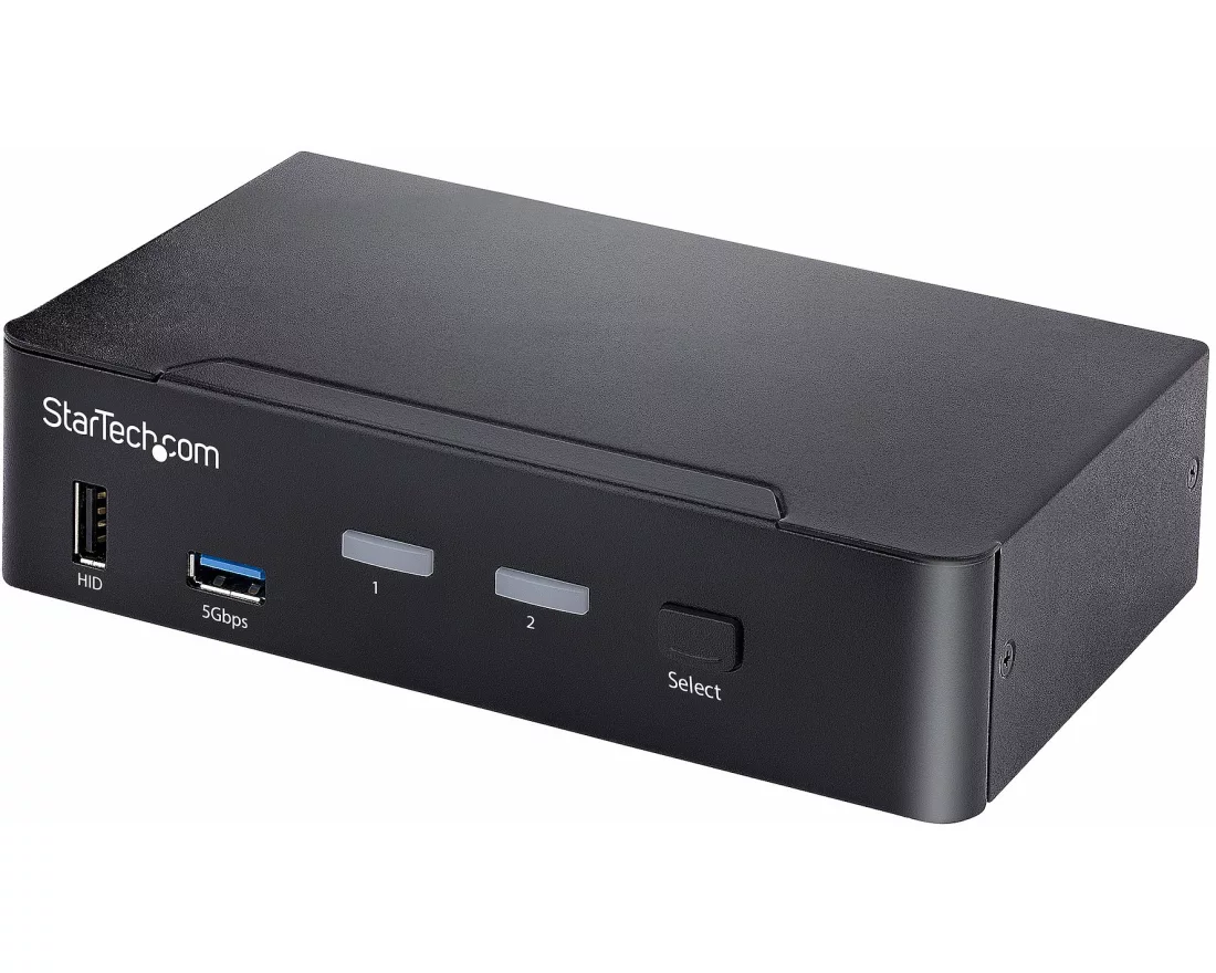 StarTech.com SV231DPUCA Tastatur/Video/Maus (KVM) Switch Schwarz