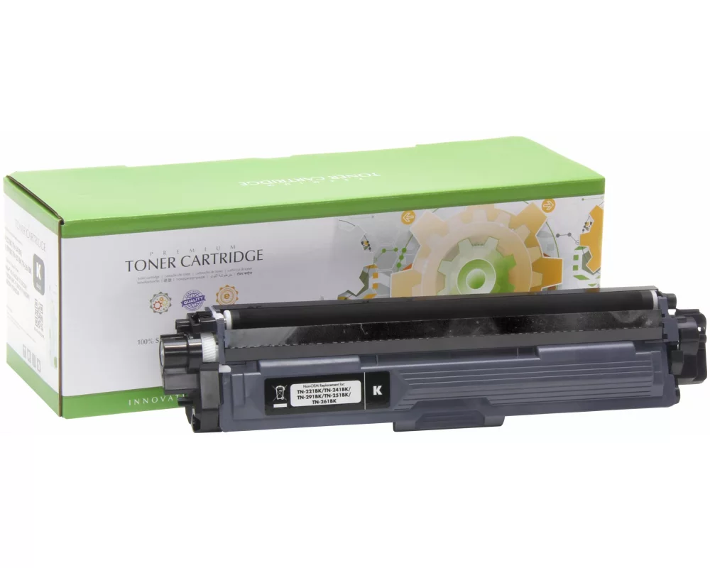 STATIC Toner cartridge compatible with Brother TN-221BK/TN-225BK/TN-241BK black remanufactured 2.500 pages