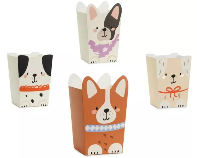 Partydeco Einweg-Schale Hunde 8.7 x 8.7 cm, Mehrfarbig