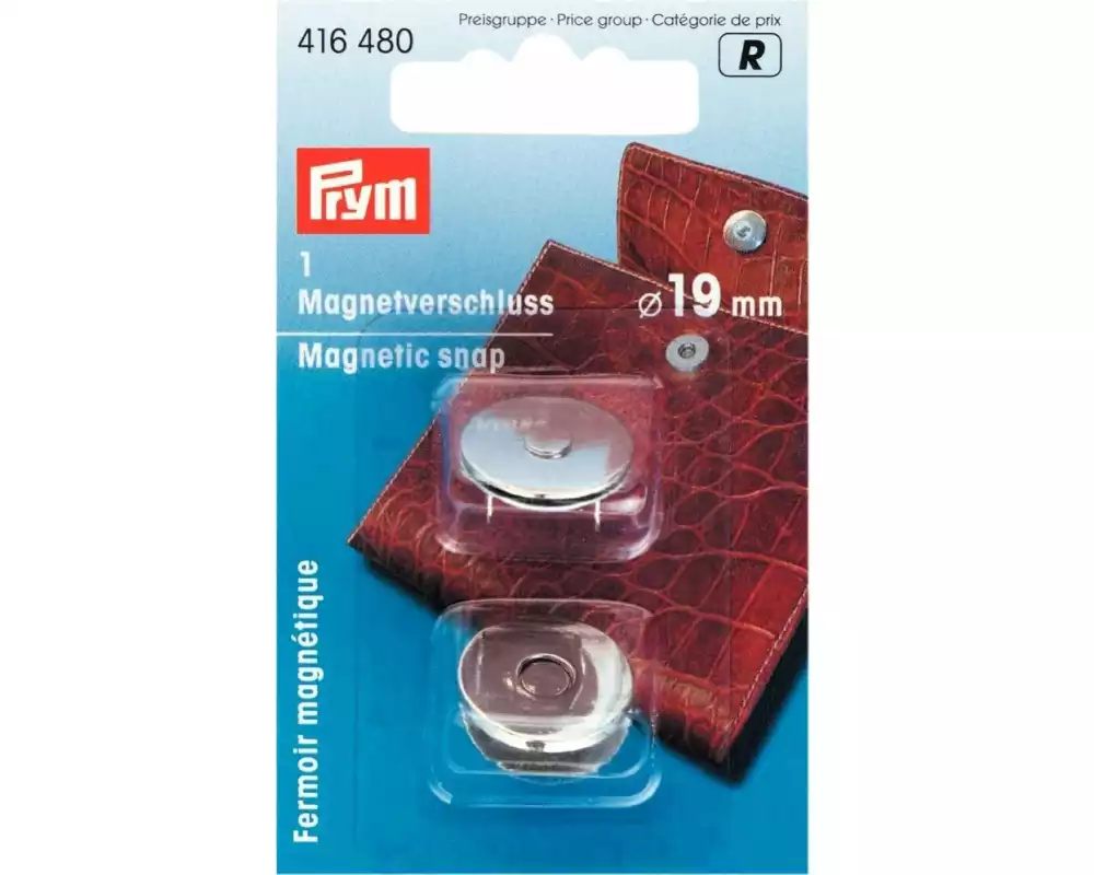 Prym Magnetverschluss 19 mm, Silber