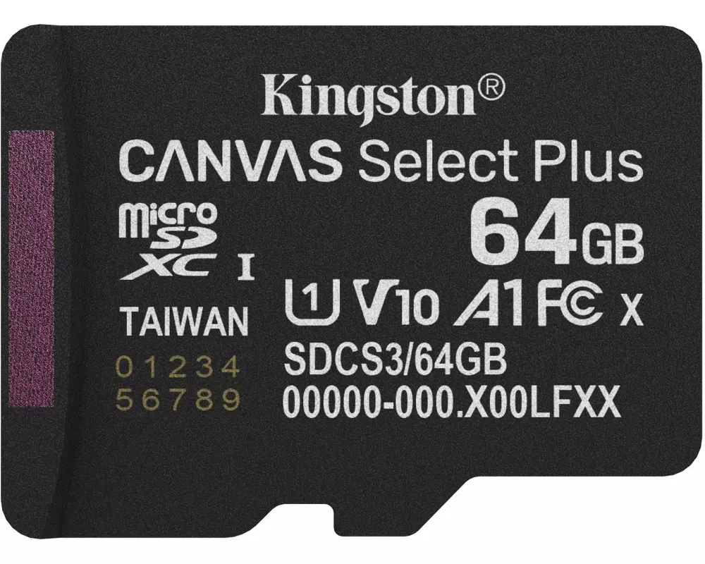 Kingston microSDXC-Karte Canvas Select Plus Gen3 64 GB