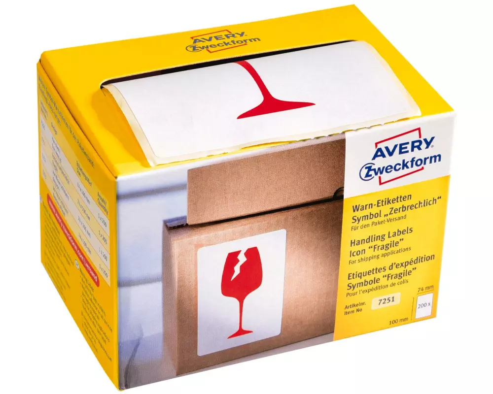 Avery Zweckform Versand-Etiketten 74 x 100 mm, 1 Blatt