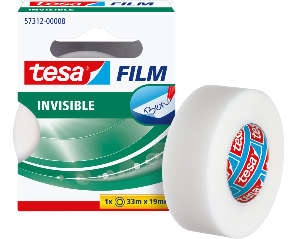TESA Tesafilm 33mx19mm 57312-00008 invisible 1 Rolle