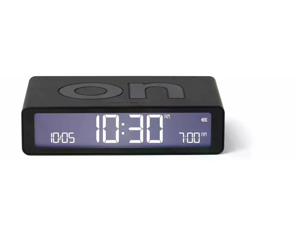 Lexon Digitalwecker Flip Classic Schwarz