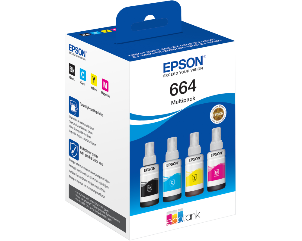 Ink/664 EcoTank 4-colour Multipack