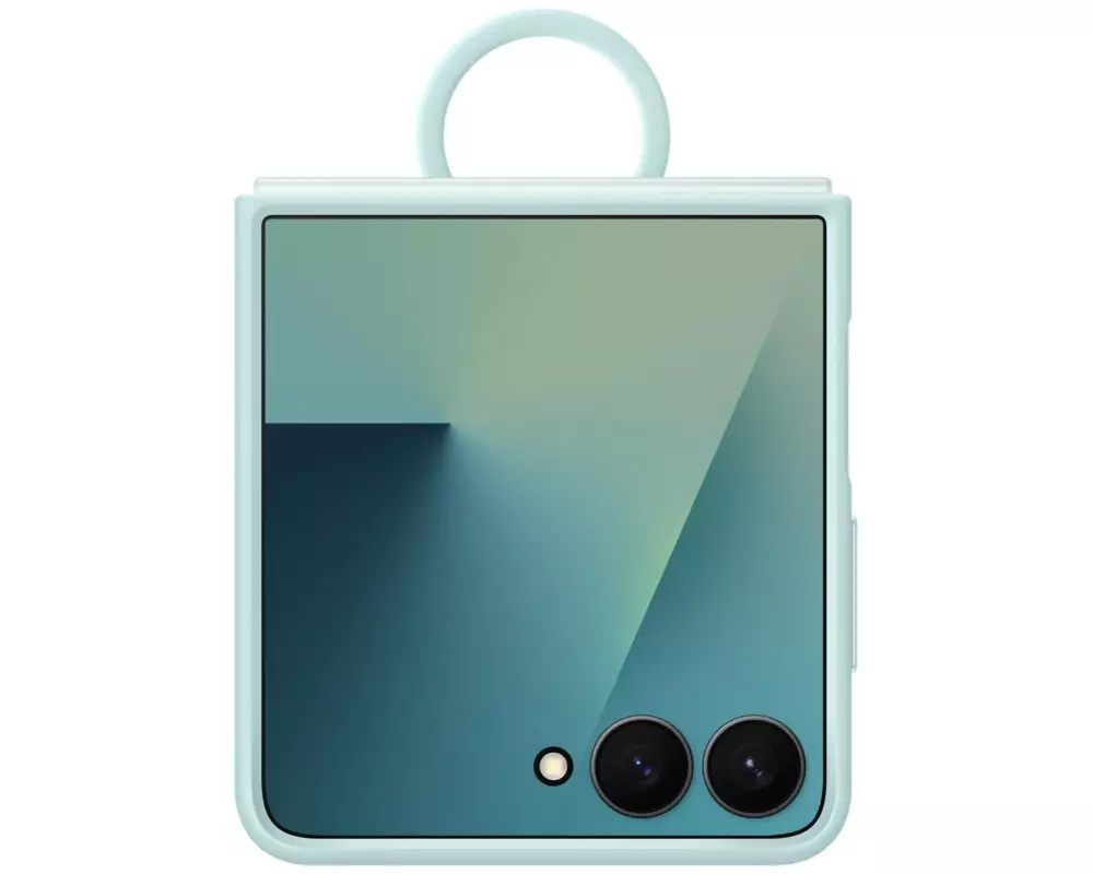 Samsung Back Cover Ring Case für Galaxy Z Flip7 Light Cyan