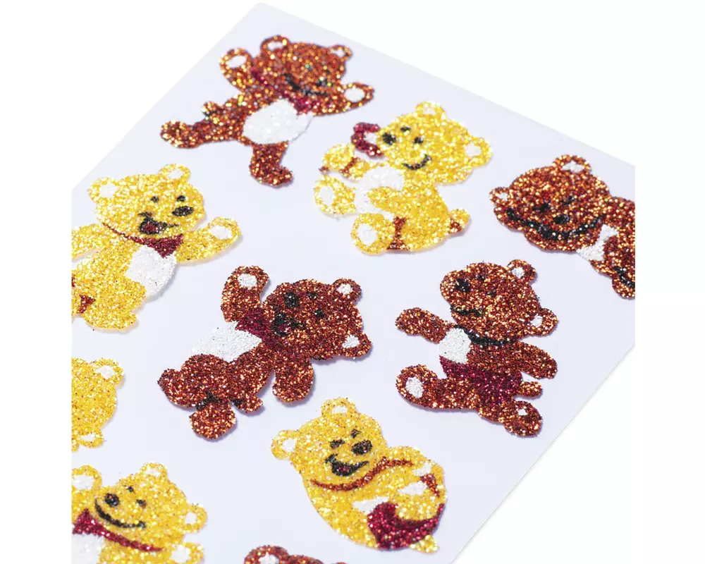 Herma Stickers Sticker Bärchen, glittery 1 Blatt / 11 Sticker