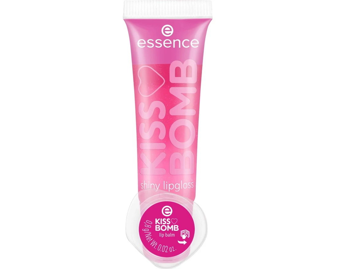essence Lip Booster Kiss Bomb shiny 01 Strawberry Sweetie