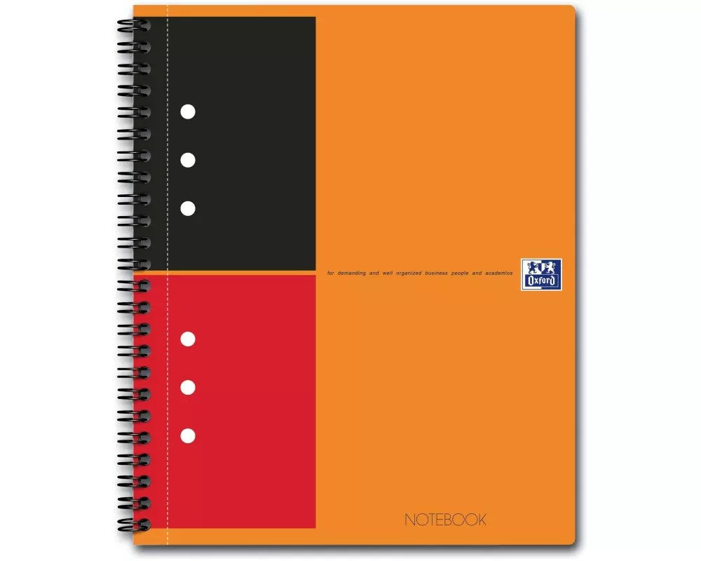 Oxford Notizbuch International Notebook, A5 +, Liniert, Orange