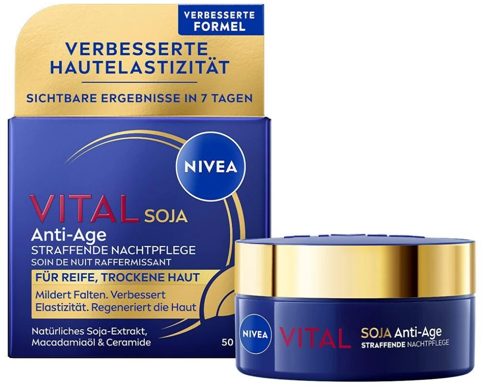 NIVEA Nachtcrème Vital Soja Anti Age 50 ml