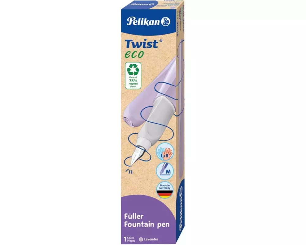 Pelikan Füllfederhalter Twist eco Medium (M), Violett