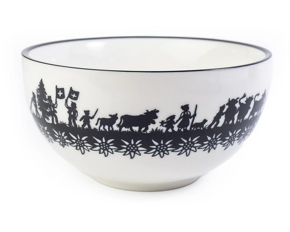 Trendform Müslischale Swiss Tradition 1 Stück, Schwarz/Weiss