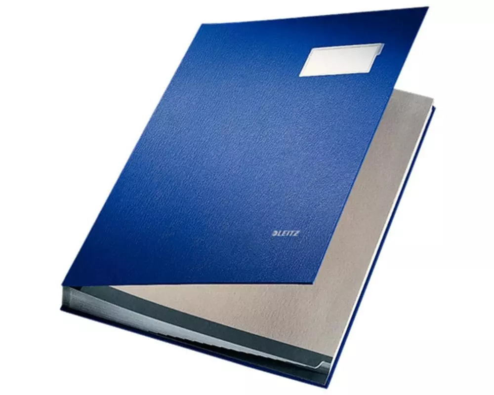 Leitz Unterschriftenmappe Unterschriftsmappe PP A4, Blau