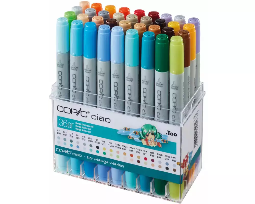 Copic Grafikmarker Ciao 36er Manga-Set