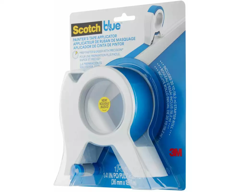 Scotch Painter's Tape Applicator 36 mm x 18.3 m, Blau