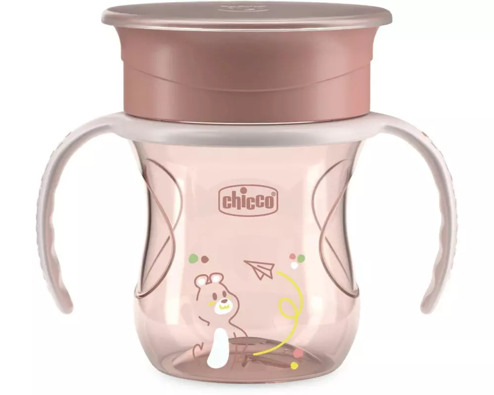 Chicco Kindertrinkbecher Perfect Cup 200 ml, Pink, 12m+