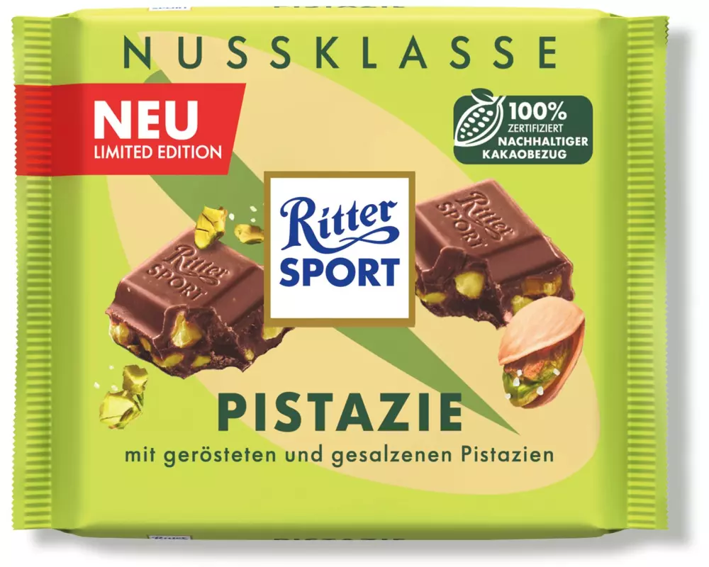 Ritter Sport Schokolade Pistazie 100 g