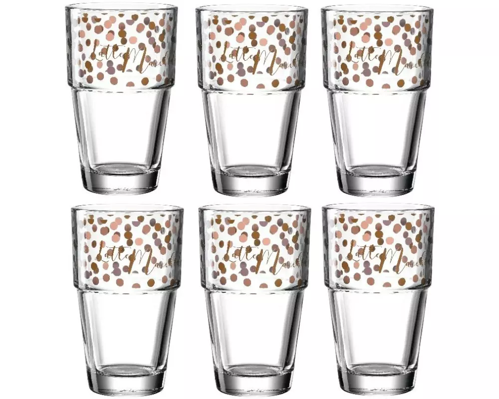 Leonardo Latte Macchiato Becher Solo mit Punkten 410 ml, 1 Stück