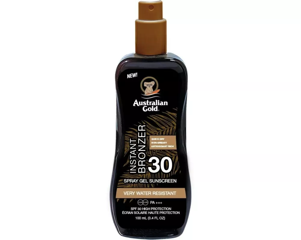 Australian Gold Sonnenspray Gel mit Bronzer SPF 30 100 ml