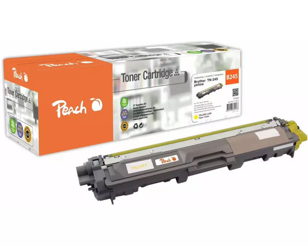 Peach Toner Brother TN-245Y Yellow