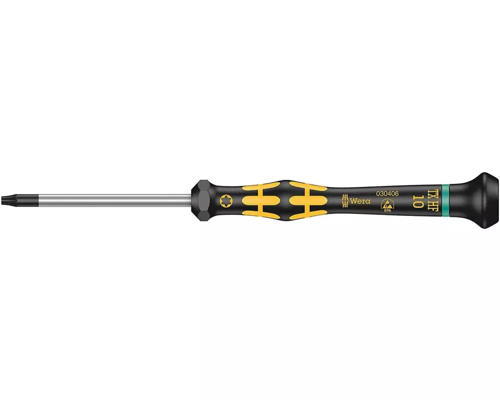 Wera Schraubenzieher 1567 ESD Micro HF TX 10 x 60 mm Torx