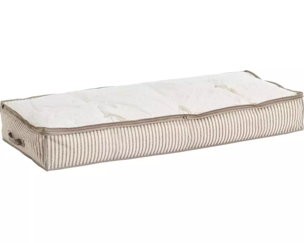 Zeller Present Unterbettkommode Stripes, Vlies, 104 x 46 x 15 cm, Braun