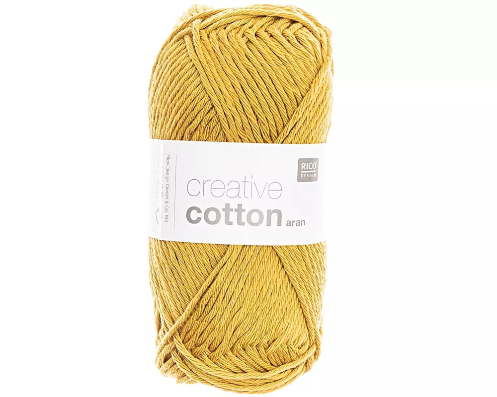 Rico Design Wolle Creative Cotton Aran 50 g, Safran