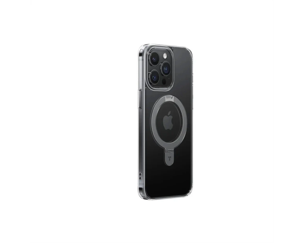 Torras UPRO Ostand Schutzhülle, iPhone 15 Pro Max, MagSafe, transparent