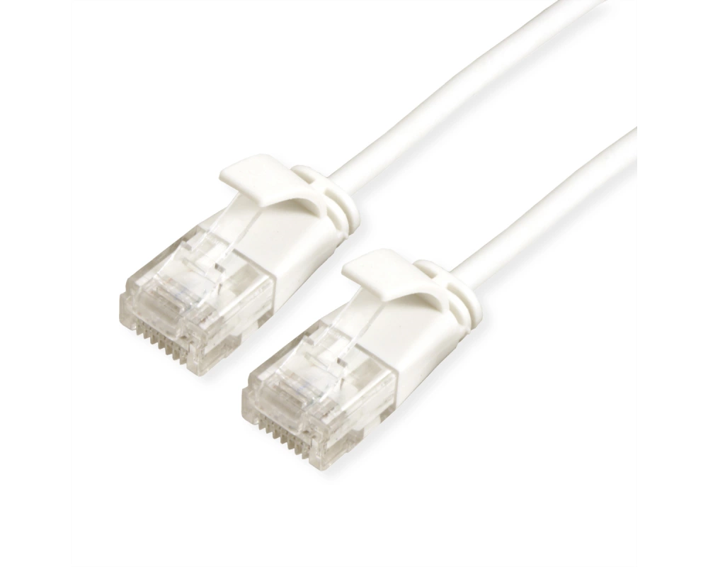 ROLINE UTP DataCenter Patchkabel Cat.6A (Class EA), LSOH, slim, weiß, 3 m