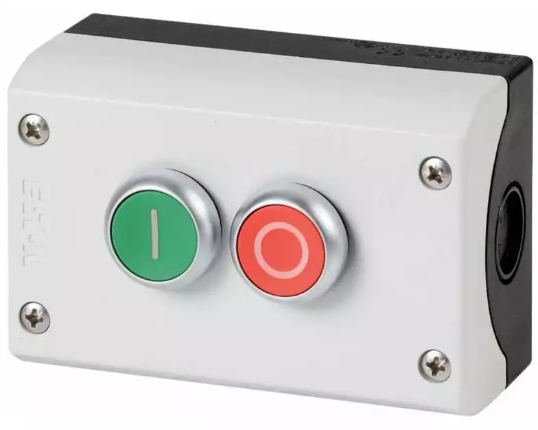 Eaton Drucktaster im Aufbaugehäuse, 2Ö + 2S, Grün/Rot