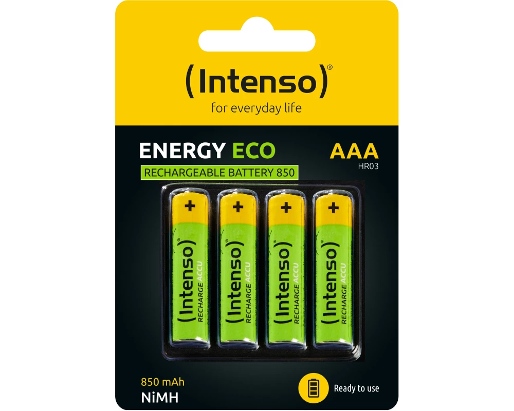 INTENSO Energy Eco AAA HR03 7505114 Rechargeable 4pcs blister