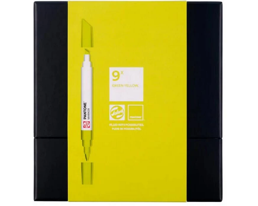 Talens Pantone Marker Set 9x Grün/Gelb