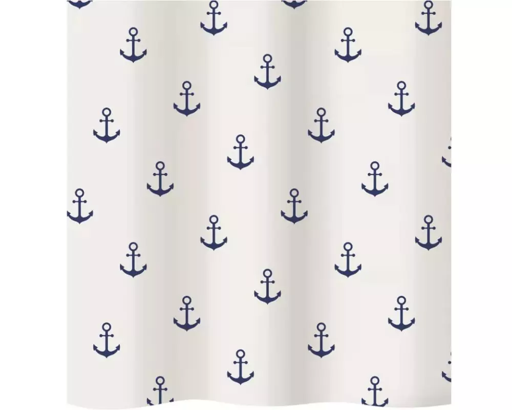 diaqua Duschvorhang Anchor 120 x 200 cm, Blau/Weiss