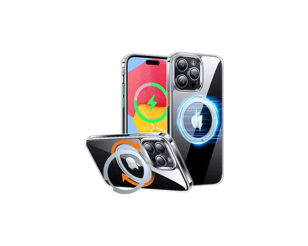 Torras UPRO Ostand Pro Schutzhülle, iPhone 13 Pro, MagSafe, transparent