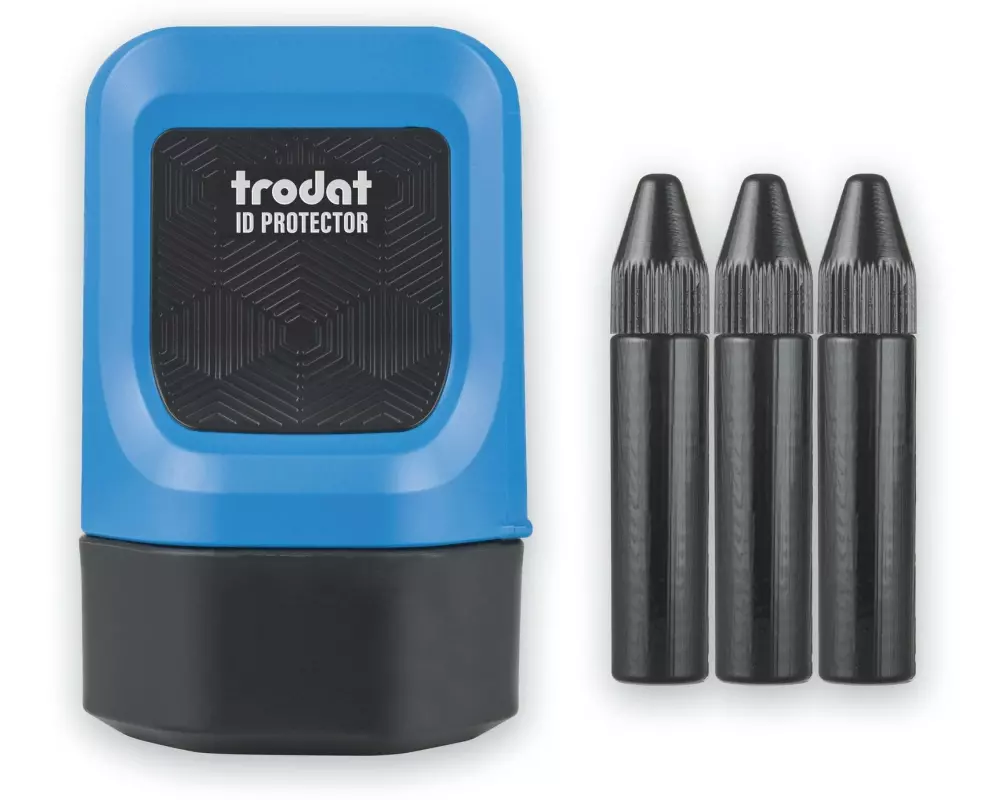 Trodat Stempel ID Protector Blau / Schwarz