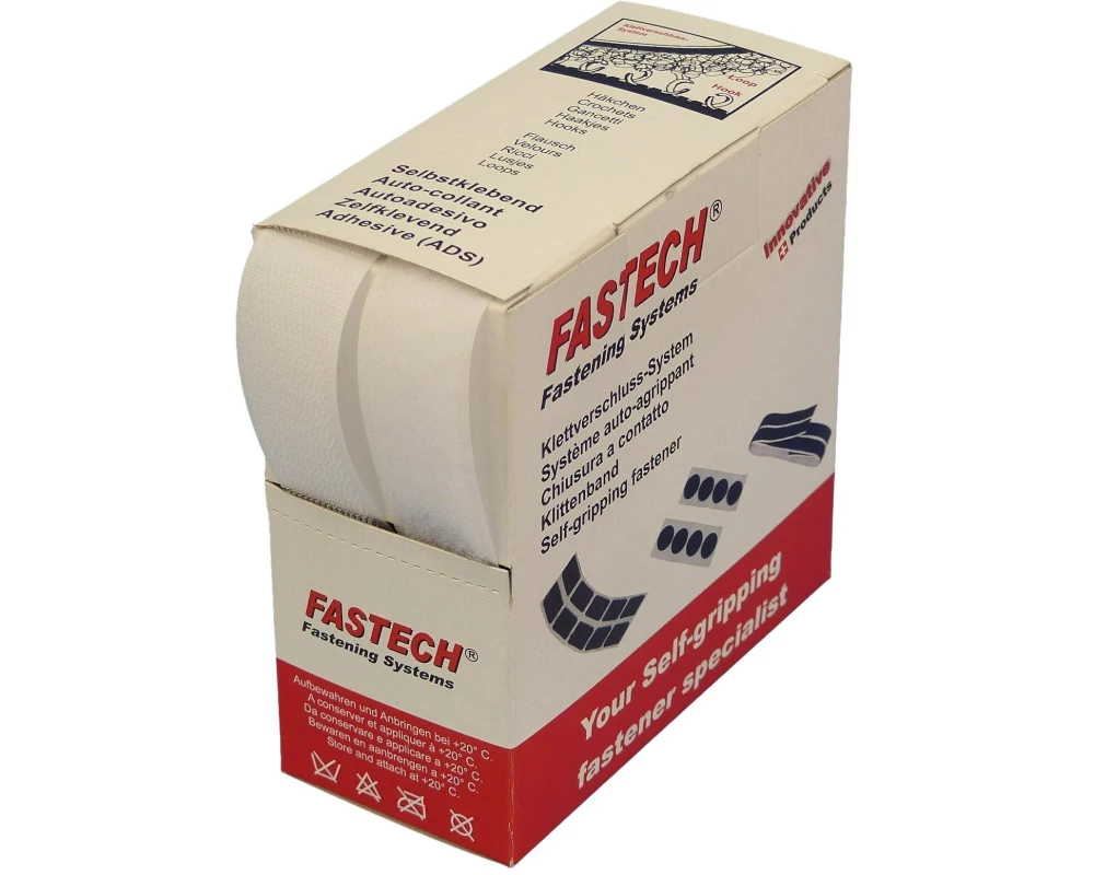 FASTECH Klettband-Box Weiss
