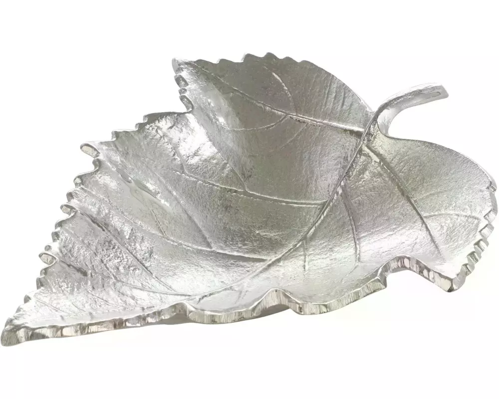 EGLO Dekoschale Blatt Forleyet Silber